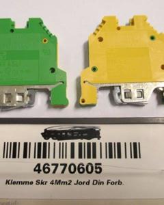 Earth terminal 4sq.mm 1L2 Din.F G/G